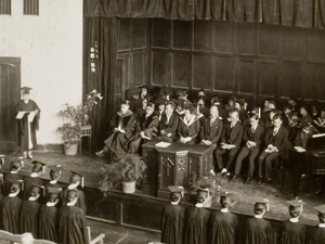 1935년 이화여자전문학교 제9회 졸업식