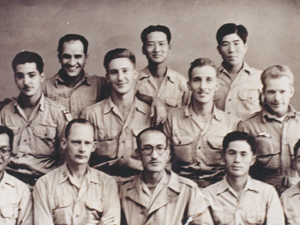 한국광복군 제2지대 간부들과 미국 OSS 대원들