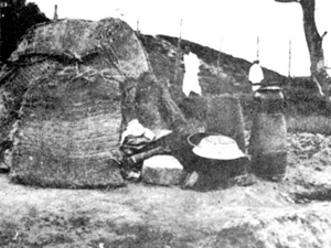1940년 경성(京城) 부근의 토막 가옥