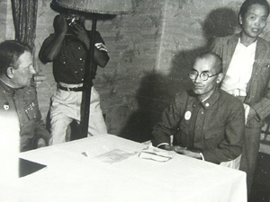 일본군 사령관을 호출한 소련군 사령관 치스차코프