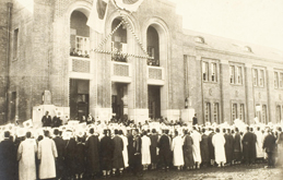 Building completion ceremony of Pyeonganbuk-do Provincial Administration Building (Sinuiju, 1923)