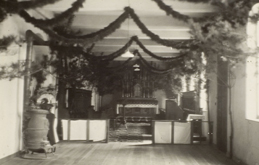 Interior of provisional chapel