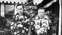 Jeong Han-gyeong and Yi Seungman arriving in Washington, D.C. to participate in the Washington Disarmament Conference (November, 1921)