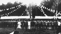 Graduation ceremony of the military academy of Daehan Military Command, army of the Korean Provisional Government (September 9, 1919)