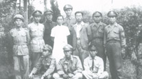 중경에서 광복군 제1지대와 제2지대 대원들(1945)