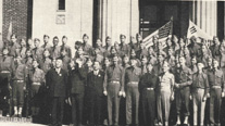 The Korean brigade in the United States (April 26, 1942). At the outbreak of the Pacific War, the Korean community in the U.S. established a Korean constabulary and trained Korean soldiers under the militia of California. The Korean brigade was called the “Tiger Brigade” (Maenghogun).