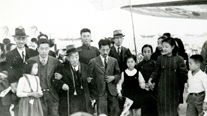 Yi Siyeong and family arriving in Shanghai (November 5, 1945)