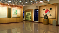 Inside the exhibition hall of the Korean Provisional Government in Chongqing