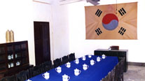 Inside the exhibition hall of the Korean Provisional Government in Chongqing