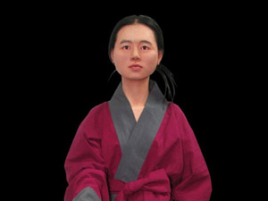 송현동 고분군에서 발굴된 순장 소녀(송현이) 복원